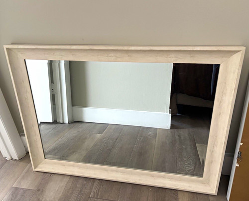 White wood frame - white, rectangle